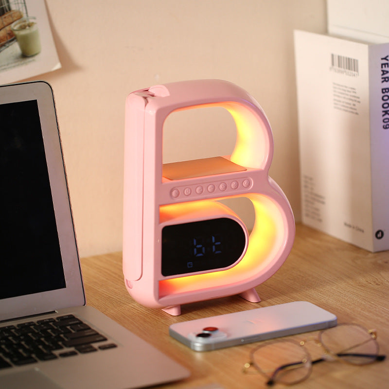 2024 B-Shaped Bluetooth Speaker | Multifunctional Music & Wireless Charger