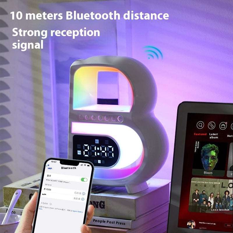 2024 B-Shaped Bluetooth Speaker | Multifunctional Music & Wireless Charger