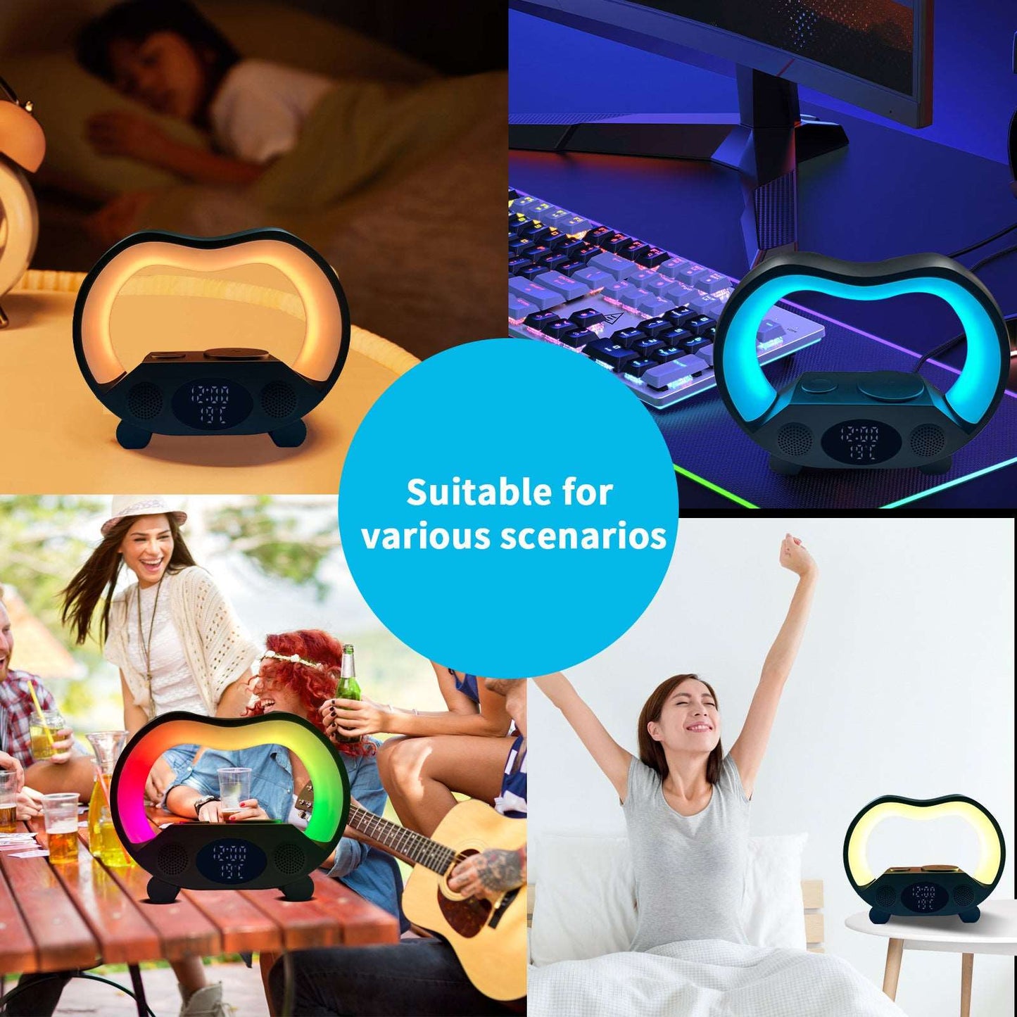 2024 New 6-in-1 Smart Remote Control LED Table Lamp