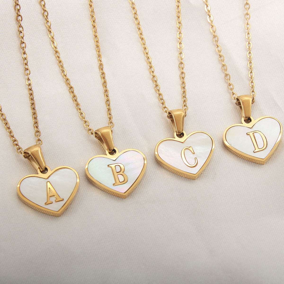 26 Letter Heart-Shaped Necklace Personalized
