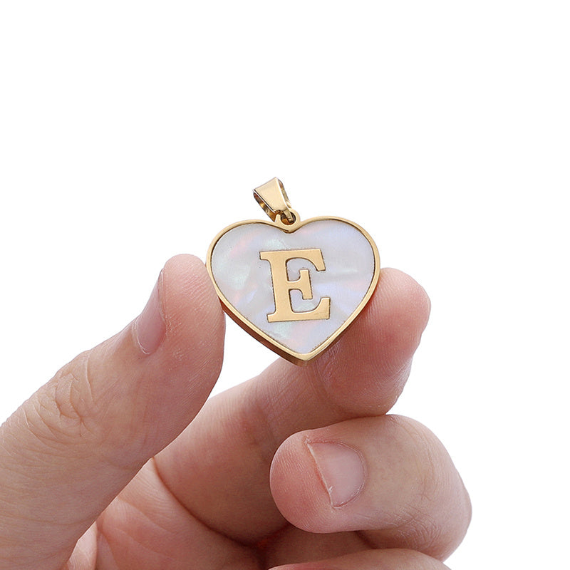 26 Letter Heart-Shaped Necklace Personalized