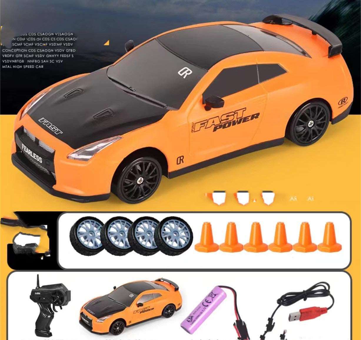 2.4G Drift RC Car | 4WD Remote Control GTR & AE86 Model Racing Toy