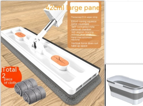 360° Rotating Flat Mop - Large, Strong Water Absorption