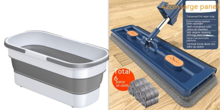 360° Rotating Flat Mop - Large, Strong Water Absorption