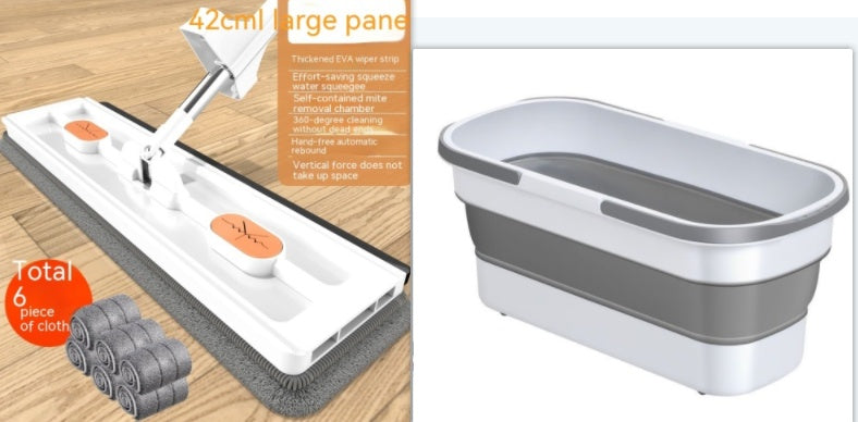 360° Rotating Flat Mop - Large, Strong Water Absorption