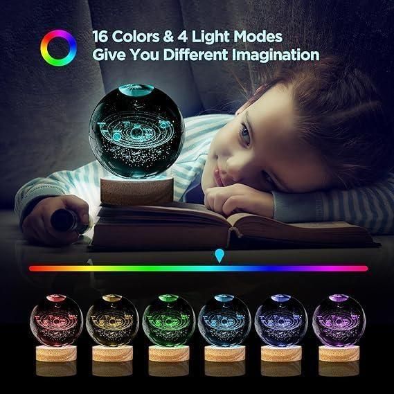 3D Crystal Lamp Ball | Assorted Designs