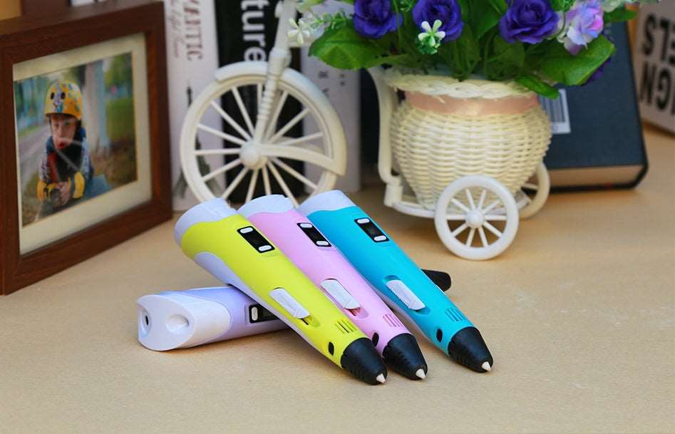 3D Print Pen 2nd Gen - Graffiti & Puzzle Painting Toy for Kids