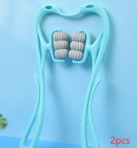 6-Wheel Neck Massager | Multifunctional Manual Roller for Instant Relief