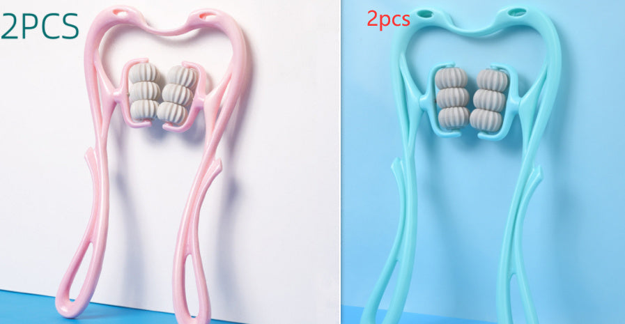 6-Wheel Neck Massager | Multifunctional Manual Roller for Instant Relief