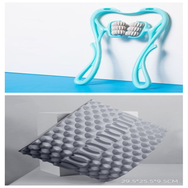6-Wheel Neck Massager | Multifunctional Manual Roller for Instant Relief