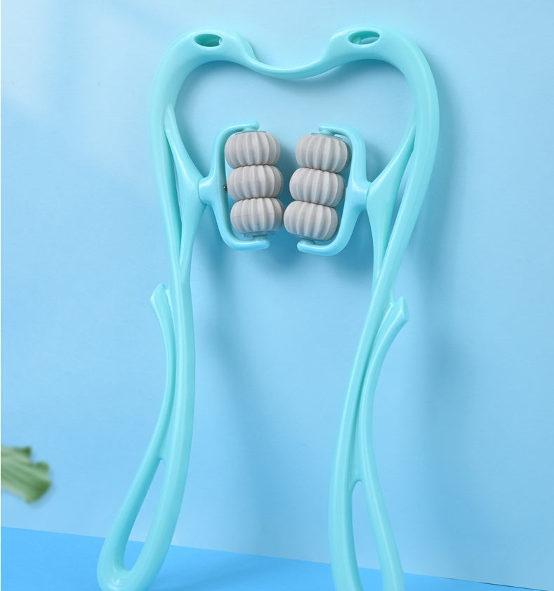 6-Wheel Neck Massager | Multifunctional Manual Roller for Instant Relief