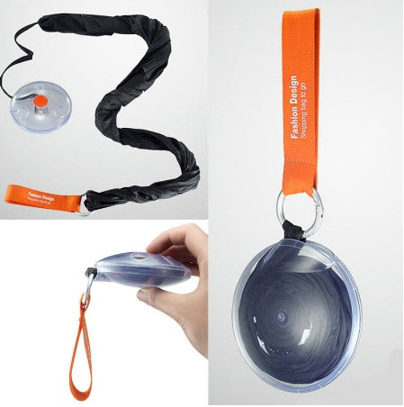 Disc folding portable shopping bag