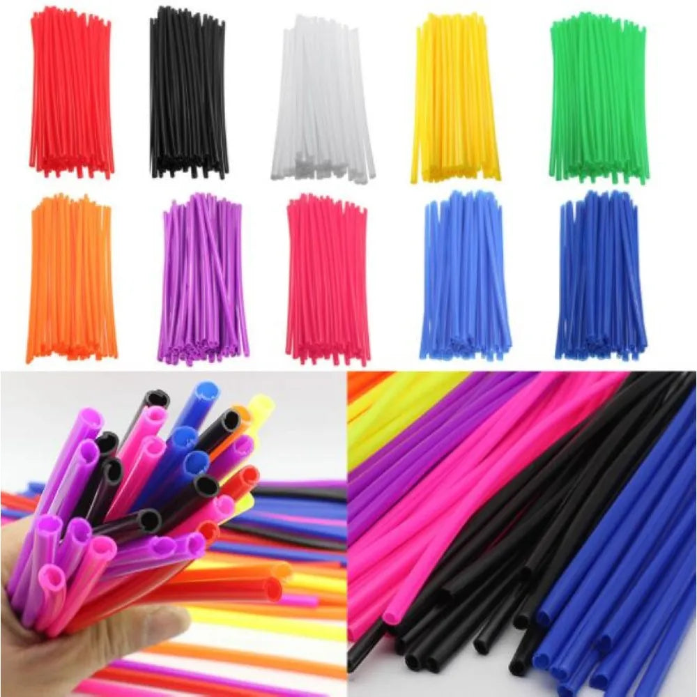 New Motorcycle 72Pcs Wheel Rim Spoke Wrap Kit Skin