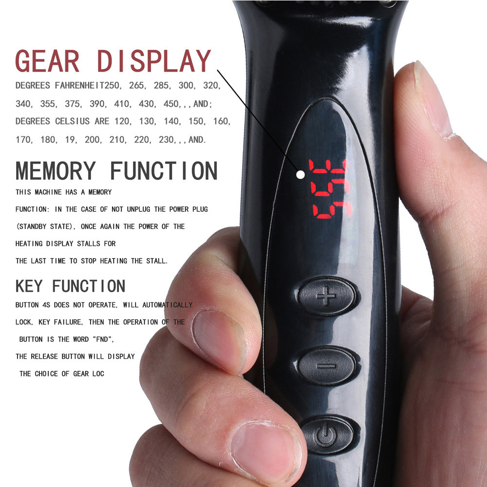 Hair Straightener Brush & Beard Clip Comb | Electric Ionic Straightening Styler