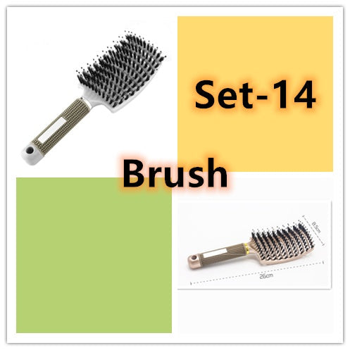 Hairbrush Anti Klit Brushy Haarborstel Women Detangler Hair Brush Bristle Nylon Scalp Massage Teaser Hair Brush Comb