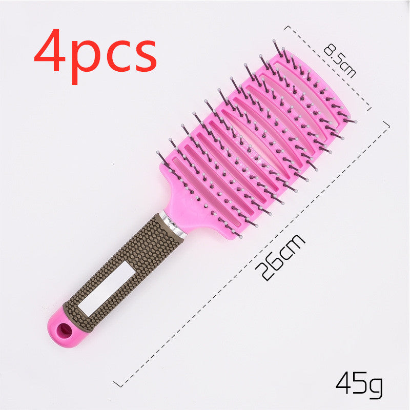 Hairbrush Anti Klit Brushy Haarborstel Women Detangler Hair Brush Bristle Nylon Scalp Massage Teaser Hair Brush Comb