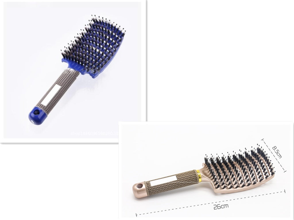 Hairbrush Anti Klit Brushy Haarborstel Women Detangler Hair Brush Bristle Nylon Scalp Massage Teaser Hair Brush Comb