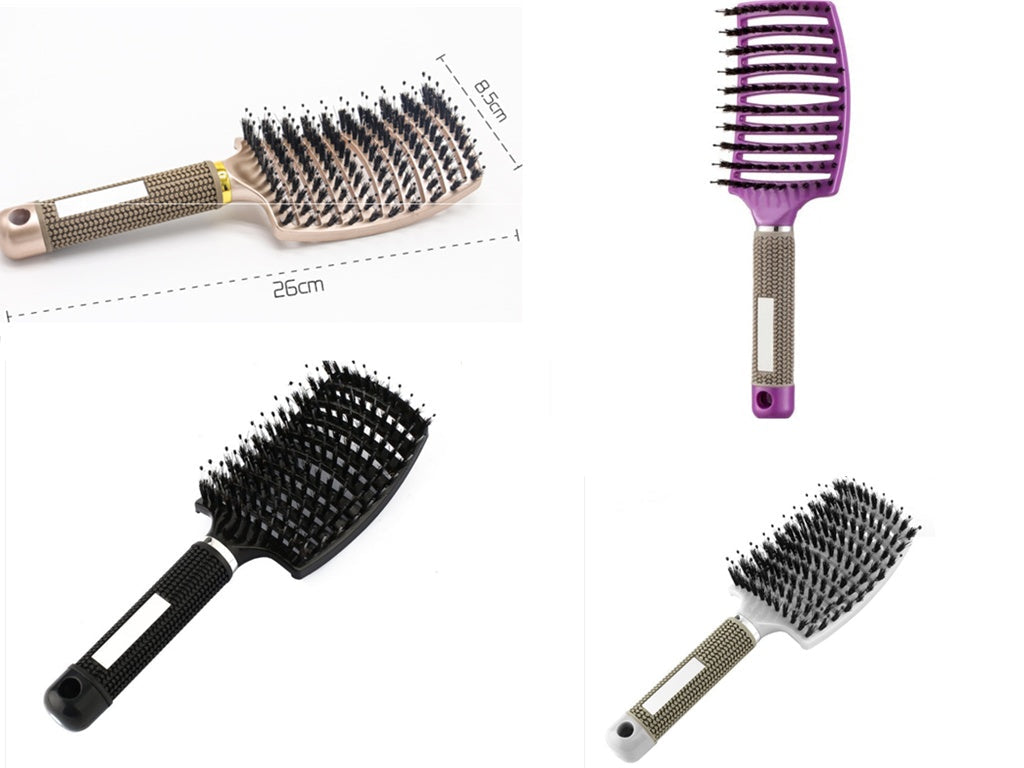 Hairbrush Anti Klit Brushy Haarborstel Women Detangler Hair Brush Bristle Nylon Scalp Massage Teaser Hair Brush Comb