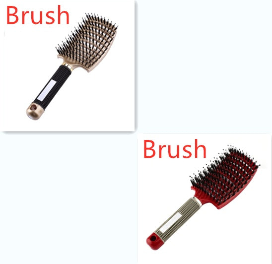 Hairbrush Anti Klit Brushy Haarborstel Women Detangler Hair Brush Bristle Nylon Scalp Massage Teaser Hair Brush Comb