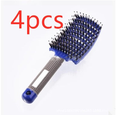 Hairbrush Anti Klit Brushy Haarborstel Women Detangler Hair Brush Bristle Nylon Scalp Massage Teaser Hair Brush Comb