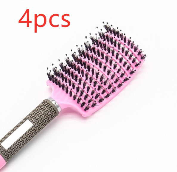 Hairbrush Anti Klit Brushy Haarborstel Women Detangler Hair Brush Bristle Nylon Scalp Massage Teaser Hair Brush Comb