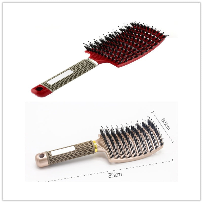 Hairbrush Anti Klit Brushy Haarborstel Women Detangler Hair Brush Bristle Nylon Scalp Massage Teaser Hair Brush Comb