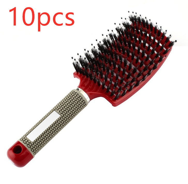 Hairbrush Anti Klit Brushy Haarborstel Women Detangler Hair Brush Bristle Nylon Scalp Massage Teaser Hair Brush Comb