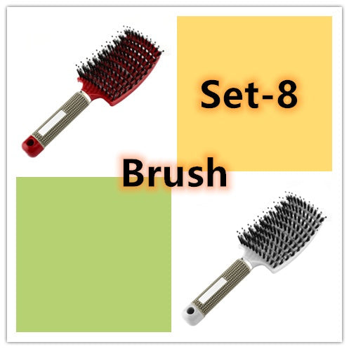 Hairbrush Anti Klit Brushy Haarborstel Women Detangler Hair Brush Bristle Nylon Scalp Massage Teaser Hair Brush Comb