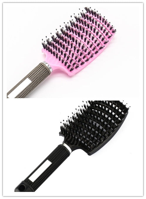 Hairbrush Anti Klit Brushy Haarborstel Women Detangler Hair Brush Bristle Nylon Scalp Massage Teaser Hair Brush Comb