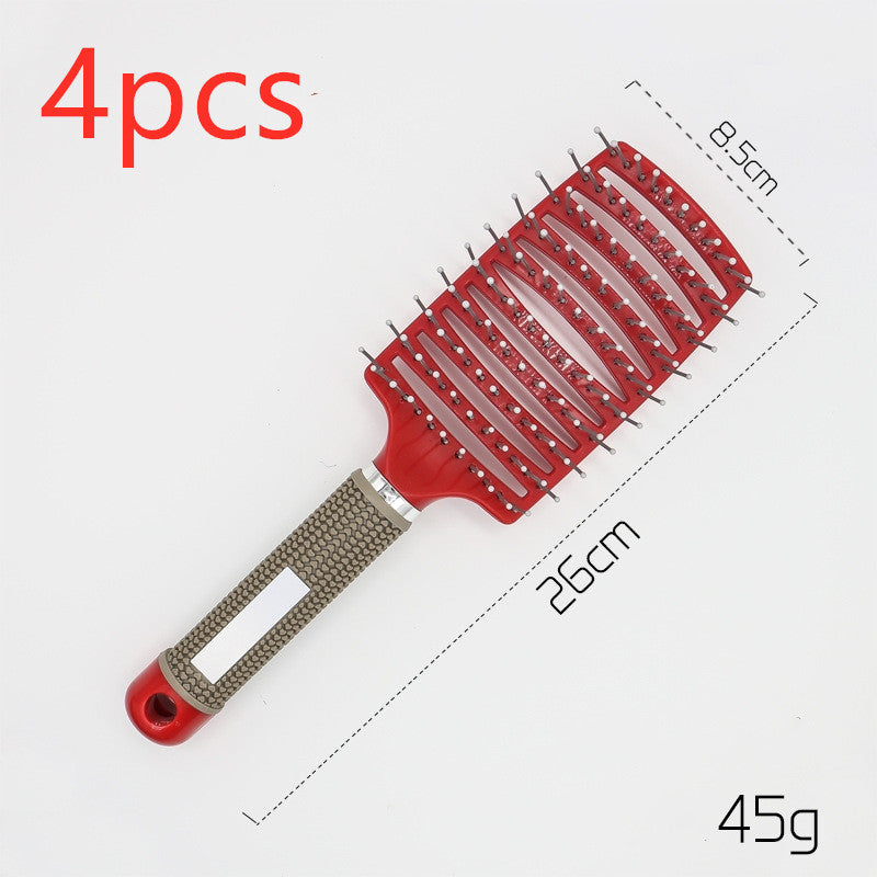Hairbrush Anti Klit Brushy Haarborstel Women Detangler Hair Brush Bristle Nylon Scalp Massage Teaser Hair Brush Comb
