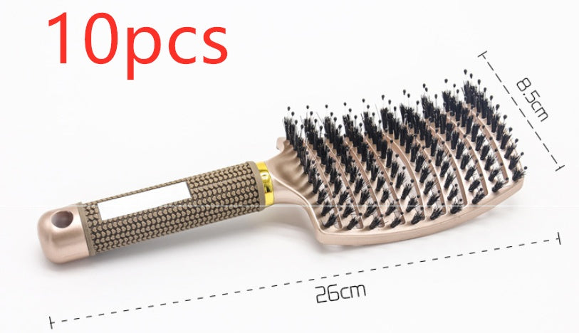 Hairbrush Anti Klit Brushy Haarborstel Women Detangler Hair Brush Bristle Nylon Scalp Massage Teaser Hair Brush Comb
