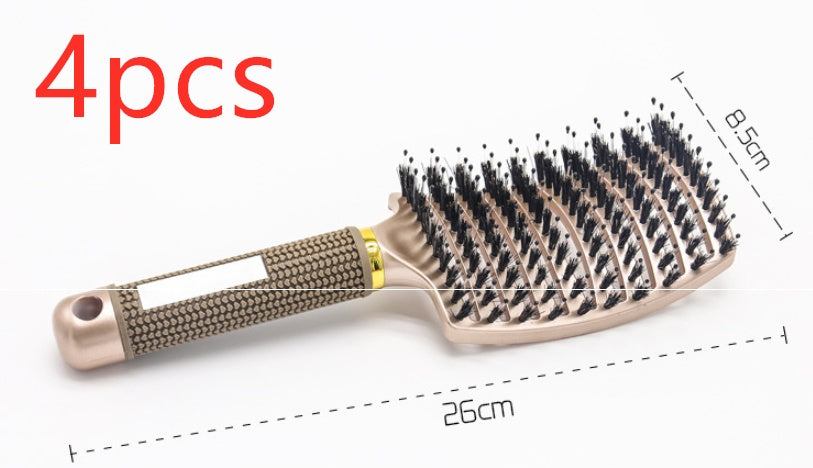 Hairbrush Anti Klit Brushy Haarborstel Women Detangler Hair Brush Bristle Nylon Scalp Massage Teaser Hair Brush Comb