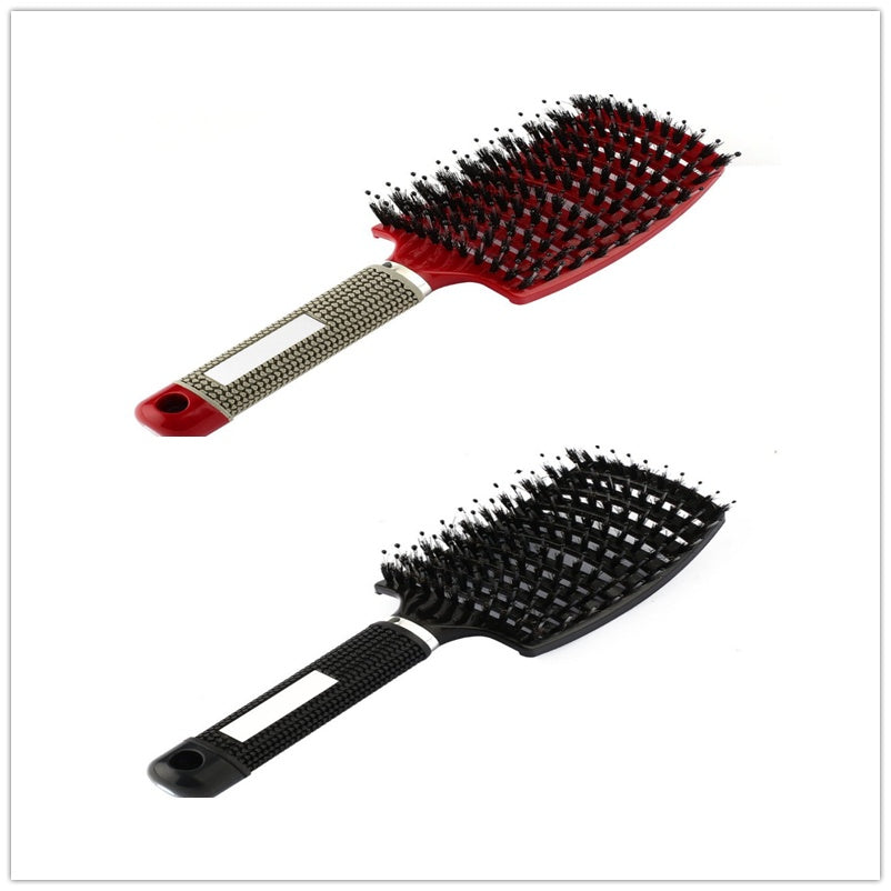 Hairbrush Anti Klit Brushy Haarborstel Women Detangler Hair Brush Bristle Nylon Scalp Massage Teaser Hair Brush Comb