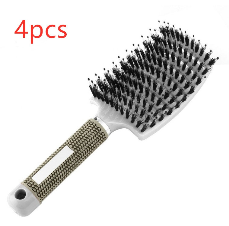 Hairbrush Anti Klit Brushy Haarborstel Women Detangler Hair Brush Bristle Nylon Scalp Massage Teaser Hair Brush Comb