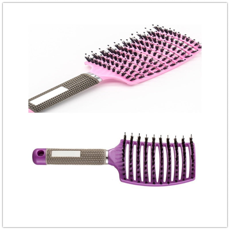 Hairbrush Anti Klit Brushy Haarborstel Women Detangler Hair Brush Bristle Nylon Scalp Massage Teaser Hair Brush Comb
