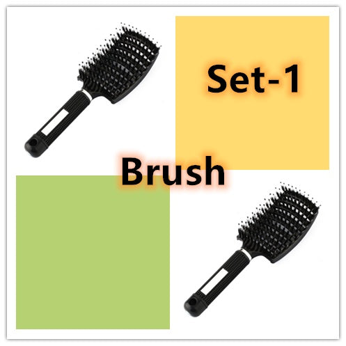 Hairbrush Anti Klit Brushy Haarborstel Women Detangler Hair Brush Bristle Nylon Scalp Massage Teaser Hair Brush Comb