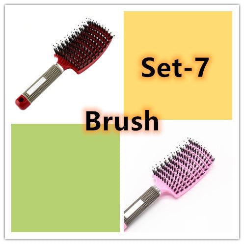 Hairbrush Anti Klit Brushy Haarborstel Women Detangler Hair Brush Bristle Nylon Scalp Massage Teaser Hair Brush Comb