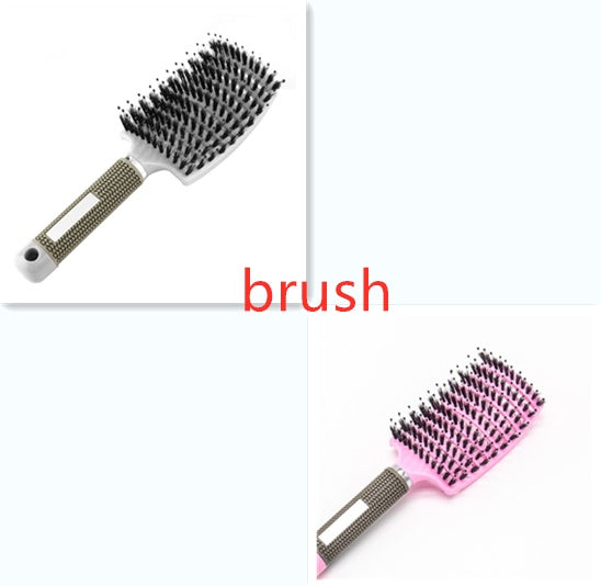 Hairbrush Anti Klit Brushy Haarborstel Women Detangler Hair Brush Bristle Nylon Scalp Massage Teaser Hair Brush Comb