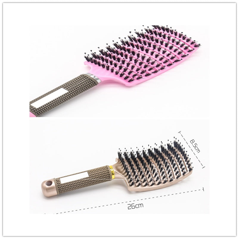 Hairbrush Anti Klit Brushy Haarborstel Women Detangler Hair Brush Bristle Nylon Scalp Massage Teaser Hair Brush Comb