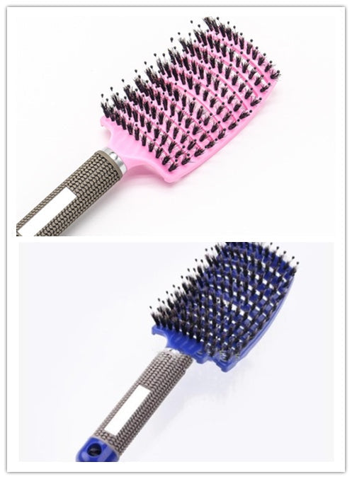 Hairbrush Anti Klit Brushy Haarborstel Women Detangler Hair Brush Bristle Nylon Scalp Massage Teaser Hair Brush Comb
