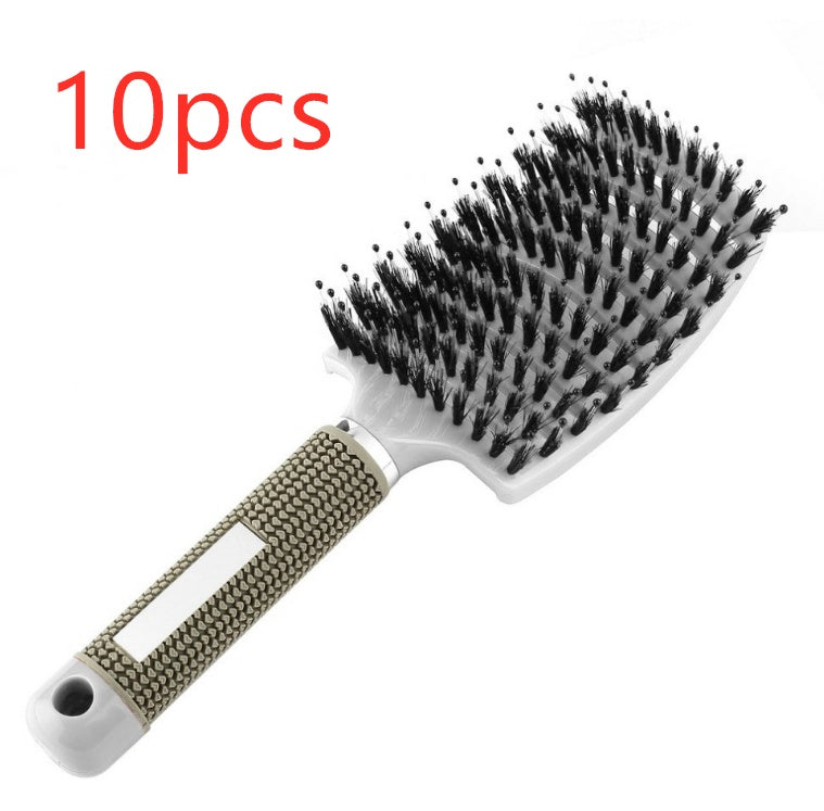 Hairbrush Anti Klit Brushy Haarborstel Women Detangler Hair Brush Bristle Nylon Scalp Massage Teaser Hair Brush Comb