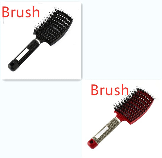 Hairbrush Anti Klit Brushy Haarborstel Women Detangler Hair Brush Bristle Nylon Scalp Massage Teaser Hair Brush Comb