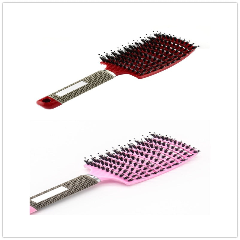 Hairbrush Anti Klit Brushy Haarborstel Women Detangler Hair Brush Bristle Nylon Scalp Massage Teaser Hair Brush Comb