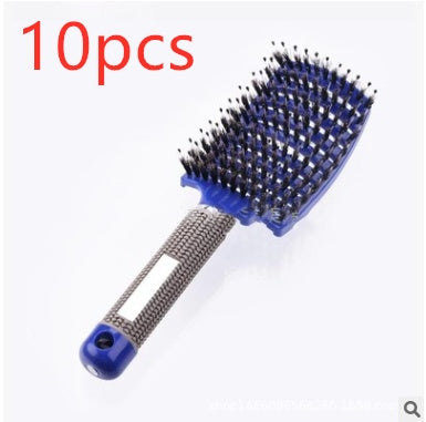 Hairbrush Anti Klit Brushy Haarborstel Women Detangler Hair Brush Bristle Nylon Scalp Massage Teaser Hair Brush Comb