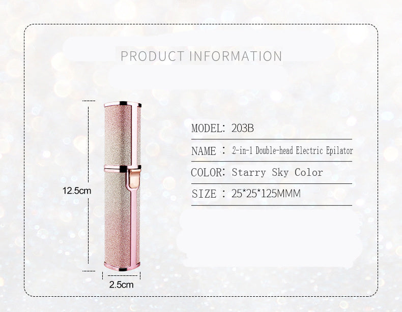 New Lipstick Shape Ladies Electric Shaver Automatic Eyebrow Trimming Artifact