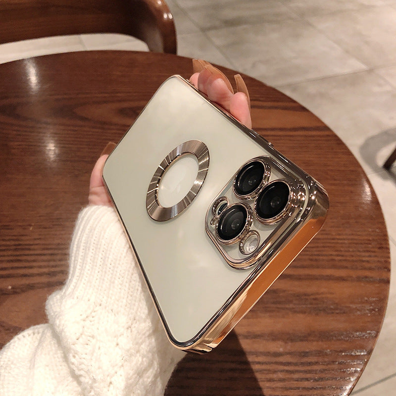 Phone Case with Camera Protector - Electroplated Soft Case for iPhone