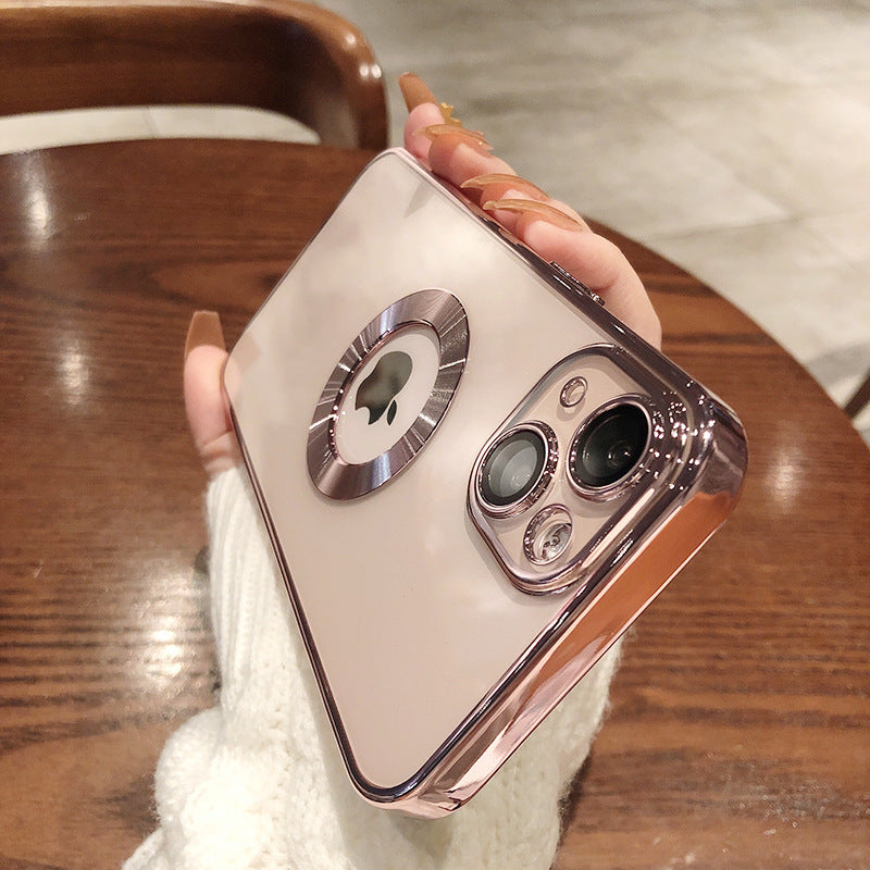 Phone Case with Camera Protector - Electroplated Soft Case for iPhone