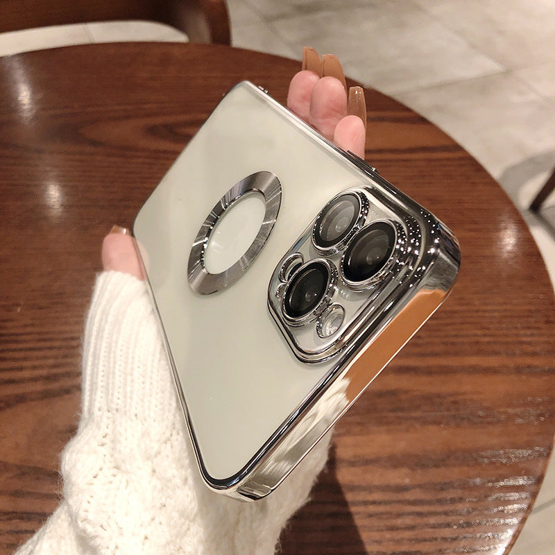 Phone Case with Camera Protector - Electroplated Soft Case for iPhone