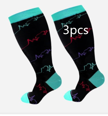 Plus Size Compression Socks - High Elasticity for Men & Women