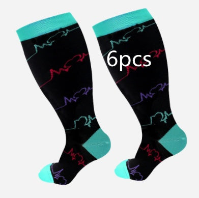 Plus Size Compression Socks - High Elasticity for Men & Women